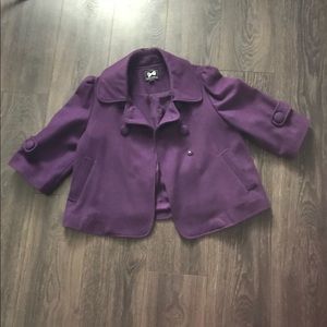 Forever 21 purple pea coat